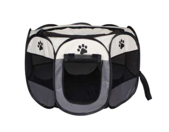 Foldable Textile Playpen for Dogs, Puppies, Cats, and Small Animals