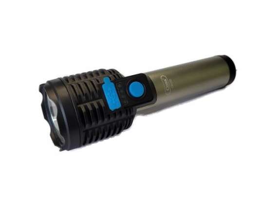 Rechargeable Aluminum USB LED Flashlight with COB Light - 5W Main LED, Multi-Mode, Long Battery Life