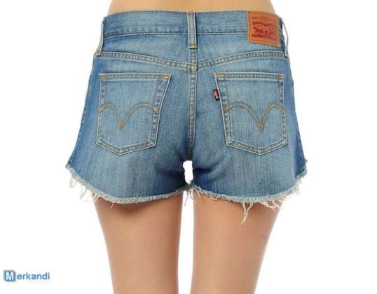 Levis Women's Summer Jean Shorts - Nuevo - Inventario de Ropa de Lote - Descuento por Cantidad Limitada
