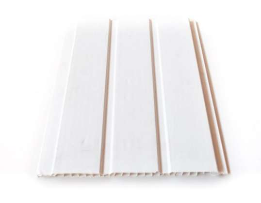 Plastpaneler 20 cm med hvid forsegling - Væg- og loftpaneler / m²