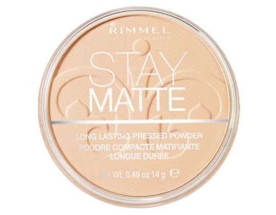 Rimmel Stay Matte Стойкая прессованная пудра 003 Peach Glow 14г