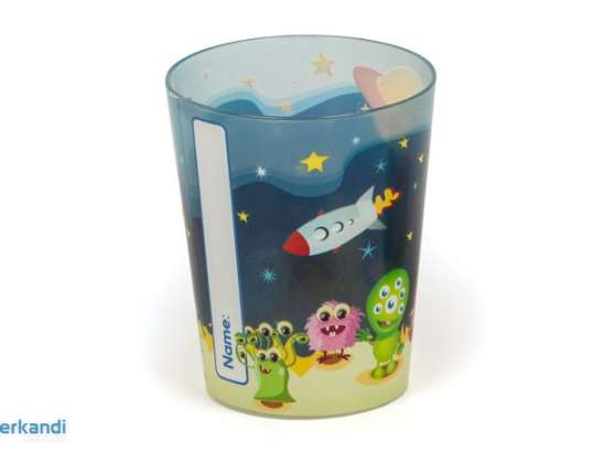Reusable PVC cups for children with a capacity of 200 ml.