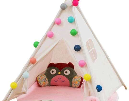 Tipi Wigwam indijanski kućni šator za djecu, 135 cm