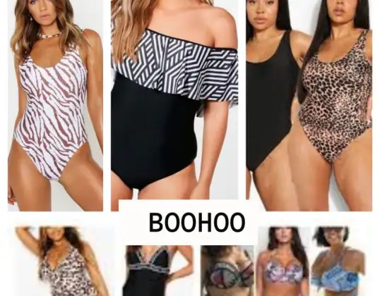Assorted Lot of New Boohoo Brand Swimwear for Women in Plus Sizes