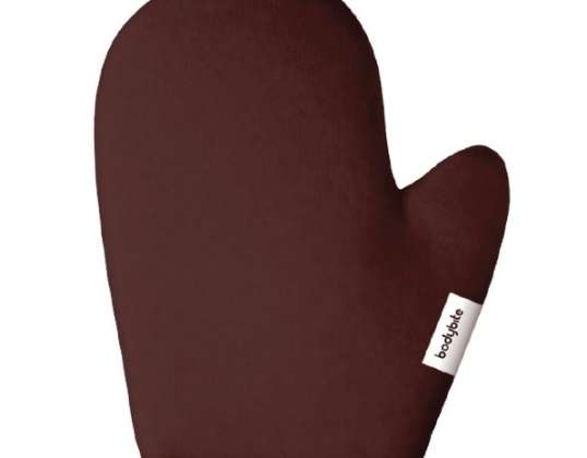 BODYGLOVE Soft glove for applying self-tanning products or creams in brown color