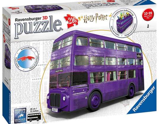 Ravensburger 11158 Harry Potter Knight-Bus 3D Puzzle 216 peças