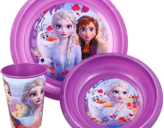 Disney Frozen 2/ Frozen 2 - Set de vajilla de 3 piezas