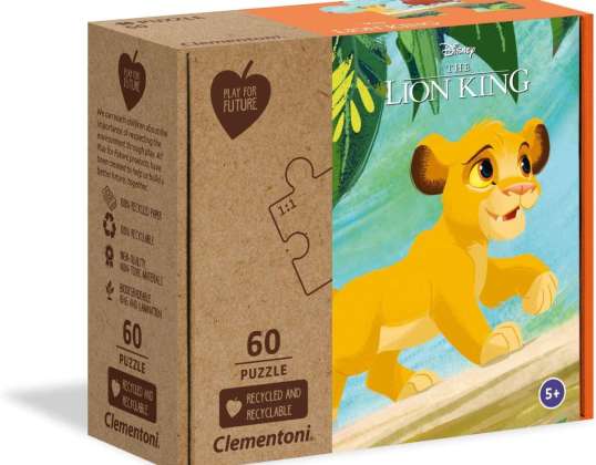Clementoni 27002 - Lion King - 60 stukjes Puzzel - Special Series Puzzle - Play for Future