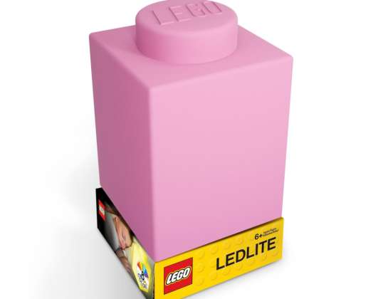 LEGO® Classic - Лего Кирпич Силиконовый Ночной Свет - Цвет Розовый