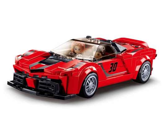 Sluban - Ehitusmänguasjad - Itaalia Super Car Red