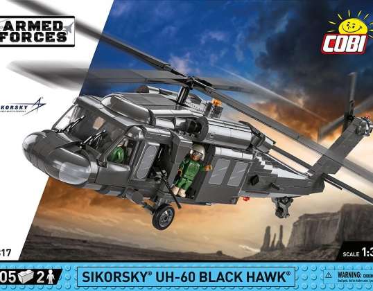 COBI-5817 - İnşaat oyuncakları - 905 adet SILAHLI KUVVETLER SIKORSKY Black Hawk 893 KL.