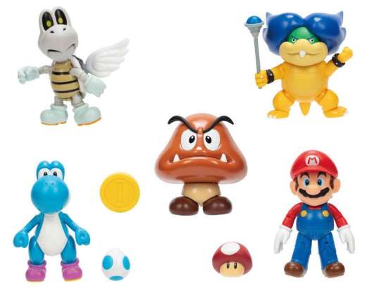 Nintendo: Super Mario - Game figure assortment sorted 5 times