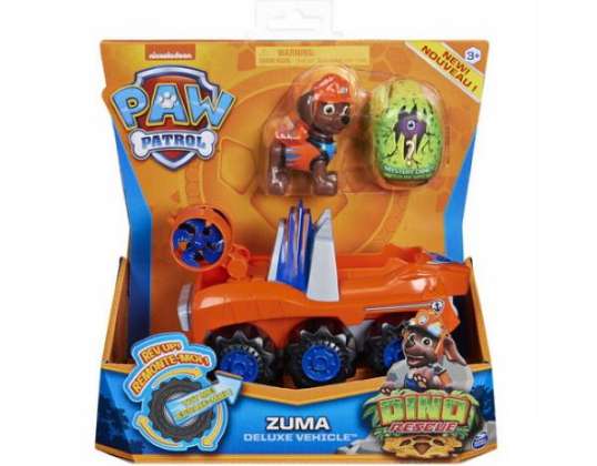 Spin Master 31402 - Paw Patrol Dino Rescue Zuma's base vehicle with retraction mechanism