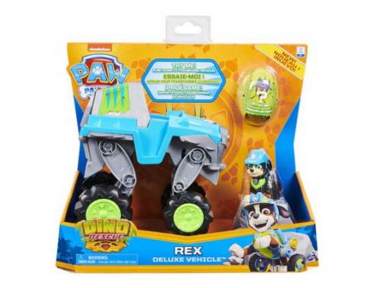 Spin Master 32020 - Paw Patrol Dino Rescue Deluxe vehicle by Rex, including Rex mini-doll figure