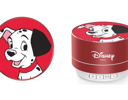Portable wireless speaker 3W - Disney Dalmatian 005 Red