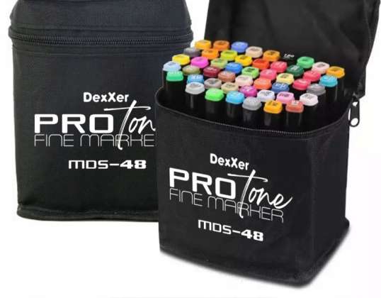 MARQUEURS D’ALCOOL PRO SET 48PCS TOUCH + SAC PROTONE MDS-48