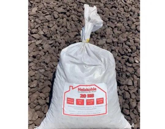 Lignite tchèque de haute qualité 20 kg emballé dans un sac en PP