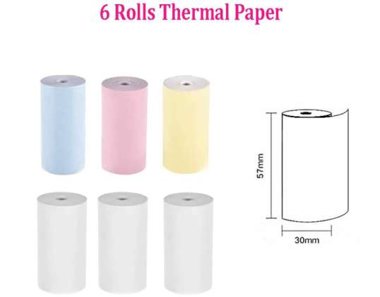 Multi Color Termo Paper para Mini Impressora Portátil