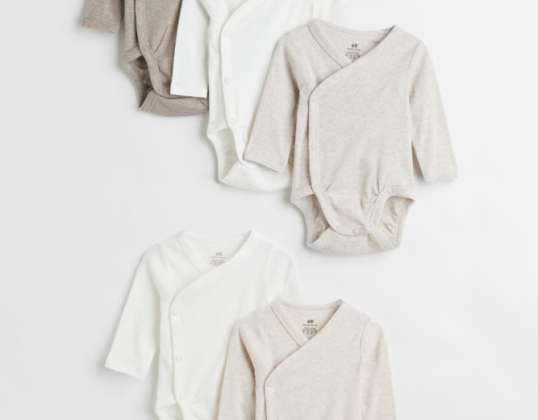 Body bébé à manches longues et cache-cœur H&M - packs de 5 pièces