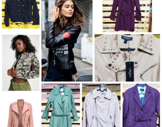 Varietà di giacche da donna all'ingrosso: marchi riconosciuti come Camomilla e Ríp Toxic