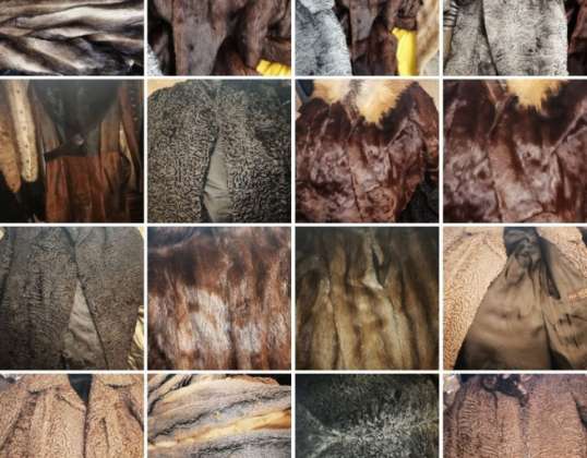 REAL FUR //REAL FUR COATS 28 pieces- Example picture