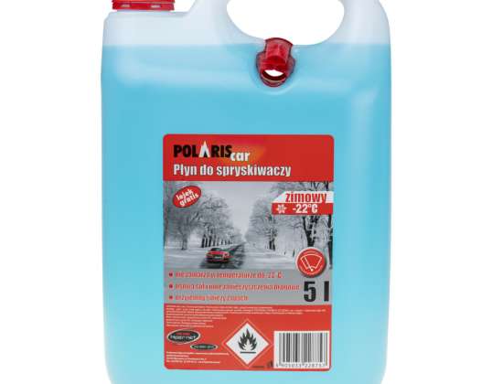 Winter windscreen washer fluid -22*C 5l + PolarisCar funnel