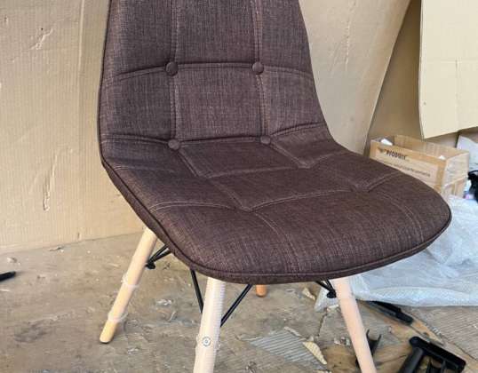 Stock of modern upholstered Scandinavian style chairs! NEW!