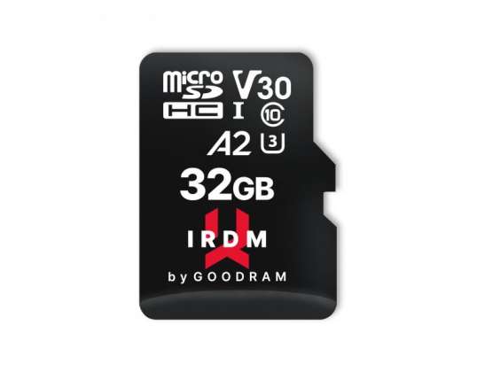 GOODRAM IRDM microSDHC 32GB V30 UHS-I U3 + adaptor IR-M2AA-0320R12