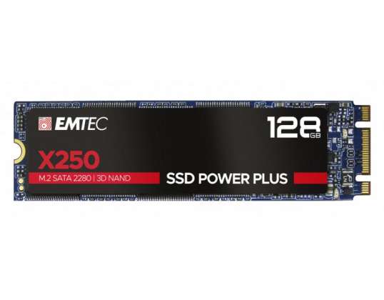 Emtec Internal SSD X250 128GB M.2 SATA III 3D NAND 520MB/sec ECSSD128GX250