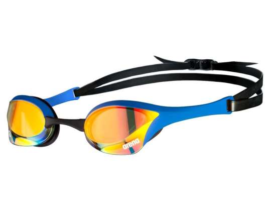 Arena swimming goggles for swimming pool COBRA ULTRA SWIPE MIRROR YELLOW COPPER-BLUE 002507/370