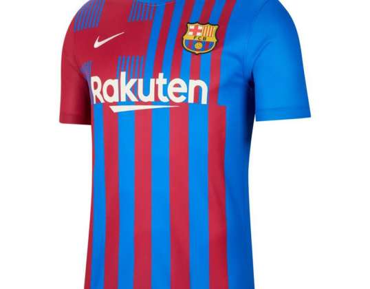 Camisa masculina Nike FC Barcelona Dri-FIT Stadium Jersey Ss Home Borgonha-azul CV7891 428 CV7891 428