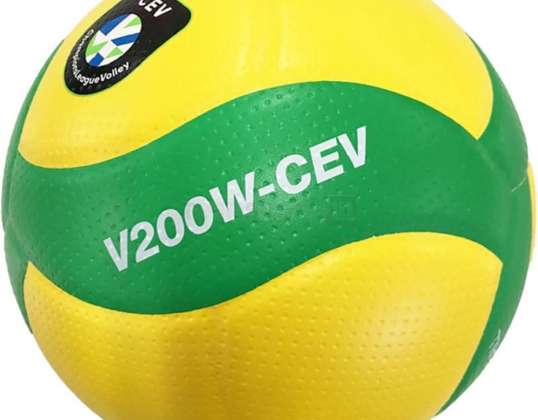 Мяч волейбольный Mikasa матчевый желто-зеленый V200W CEV V200W CEV