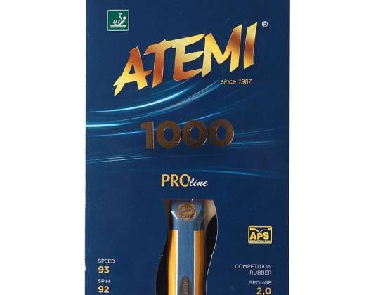 Ping-pong racket New Atemi 1000 Pro concave R2613