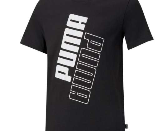 Puma Power Logo παιδικό μπλουζάκι μαύρο 589302 01 589302 01