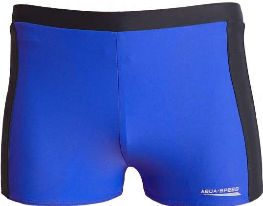 Calções de natação para homem Aqua-Speed Jason, preto e azul 23 3212 23 3212