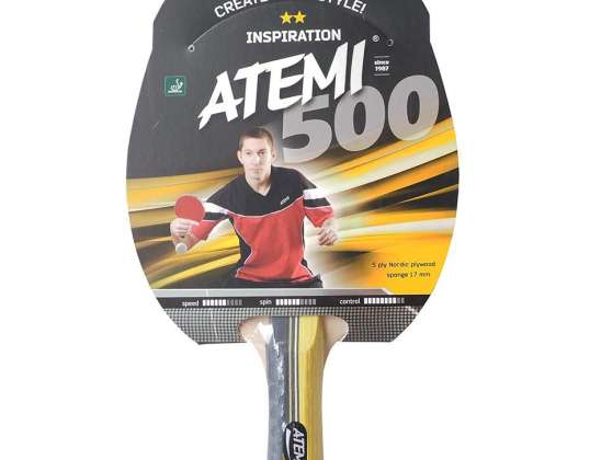 Nueva raqueta de ping pong Atemi 500 cóncava R2610