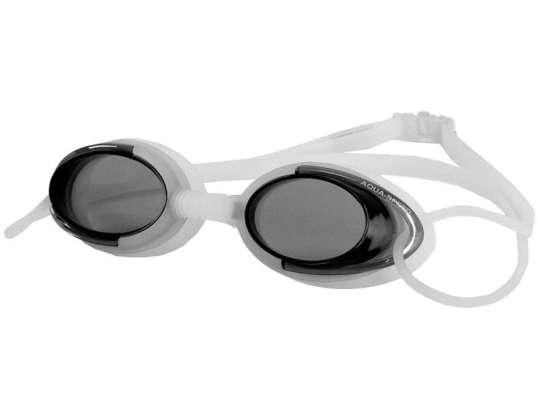 Aqua-speed Malibu yüzücü gözlüğü beyaz ve siyah 53 008 53 008