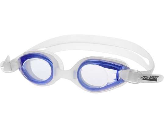 Swimming goggles Aqua-Speed Ariadna white and blue 61 034 61 034