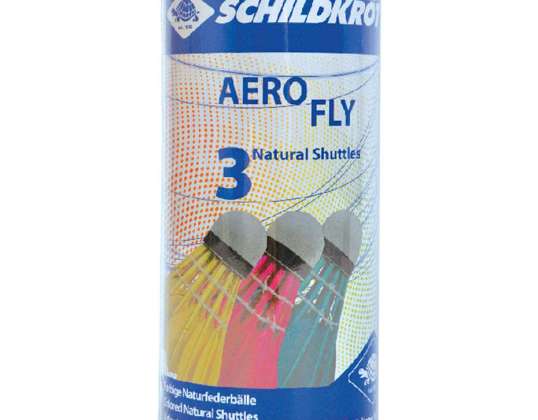 Badmintonshuttles Schildkrott Aero Fly gekleurd 3 stuks 970911 970911