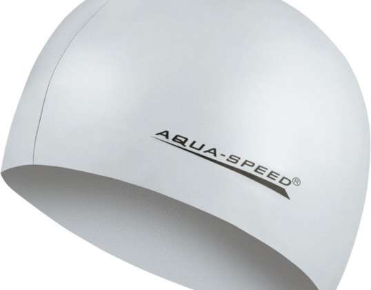 Aqua-Speed Mega silver swimming cap 26 100 C0101