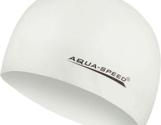Aqua-Speed Mega white swimming cap 05 100 C0106