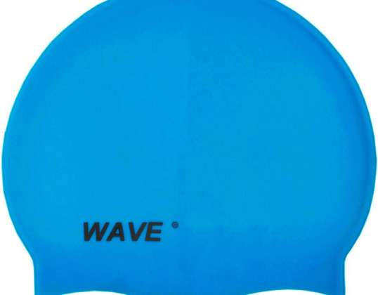 Stiga Wave blue silicone swimming cap C3844