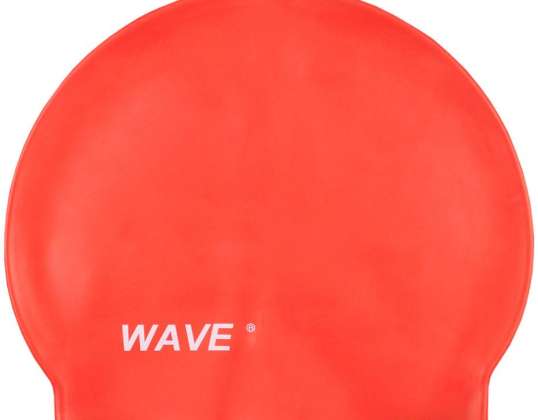 Stiga Wave orange silicone swimming cap C3846