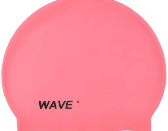 Silicone swimming cap Stiga Wave pink C3847
