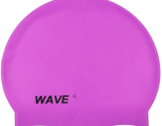 Stiga Wave violet silicone swimming cap C3848