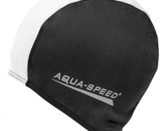Aqua-Speed Polyester Cap zwart en wit 57 091 C1527