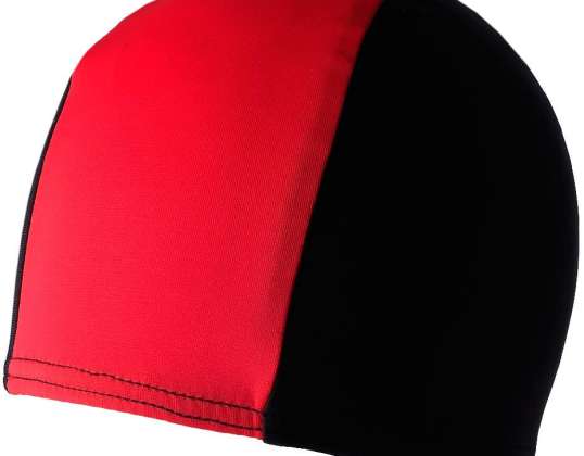 Crowell Lycra Junior swimming cap black-red lycra-jr-black-red