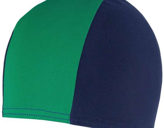 Swimming cap Crowell Lycra Senior navy blue-green lycra-sr-gran-green