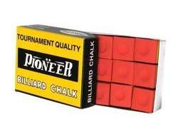 Pioneer red billiard chalk 12 pcs. B0480
