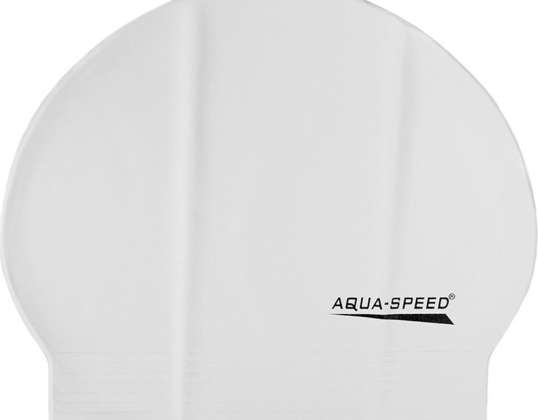 Aqua-Speed Soft Latex badmuts, wit, kleur 05 C2382